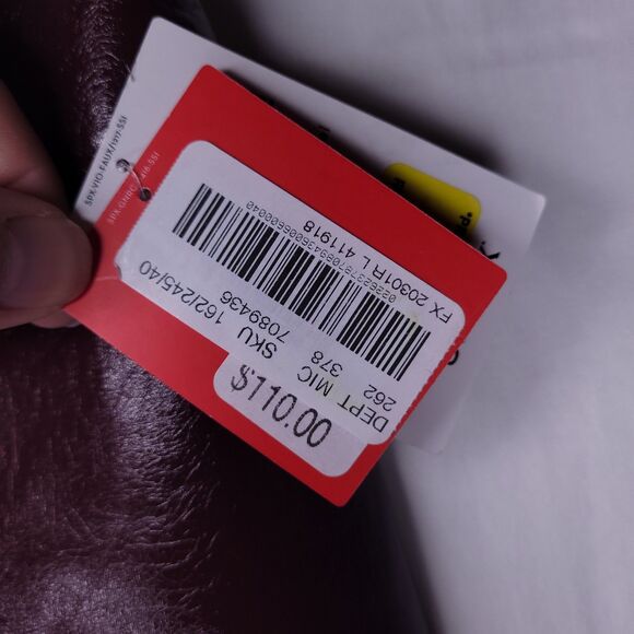 Spanx Faux Leather Leggings Medium Ruby Patent Shiny 20301R - Picture 5 of 16